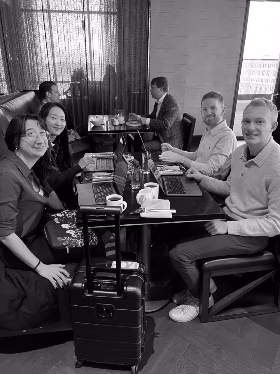Team at the table